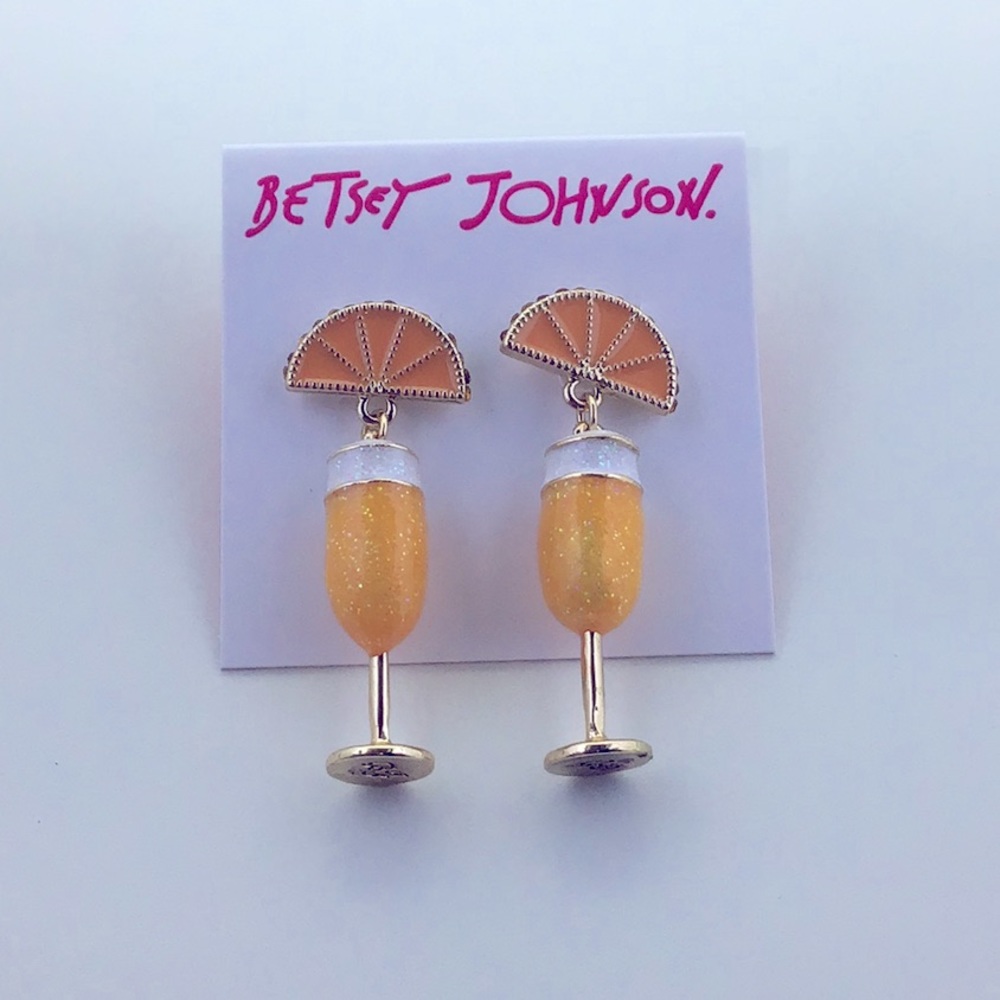 Mimosa Orange Slice Earrings by Betsey Johnson